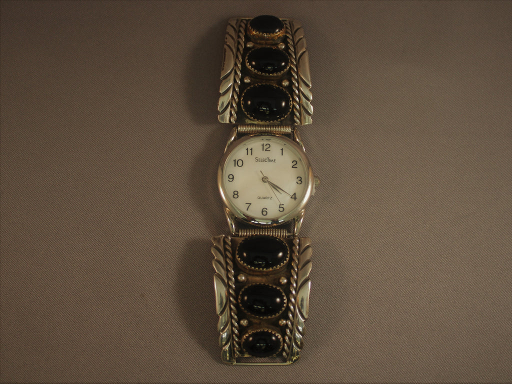 6 Stone Silver Watch