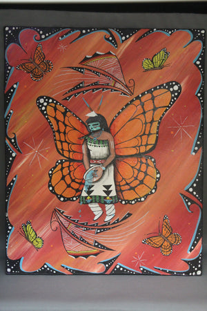 Butterfly Maiden (Acrylic on Board)