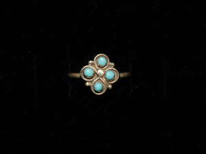 Petit Point Four Clover Ring