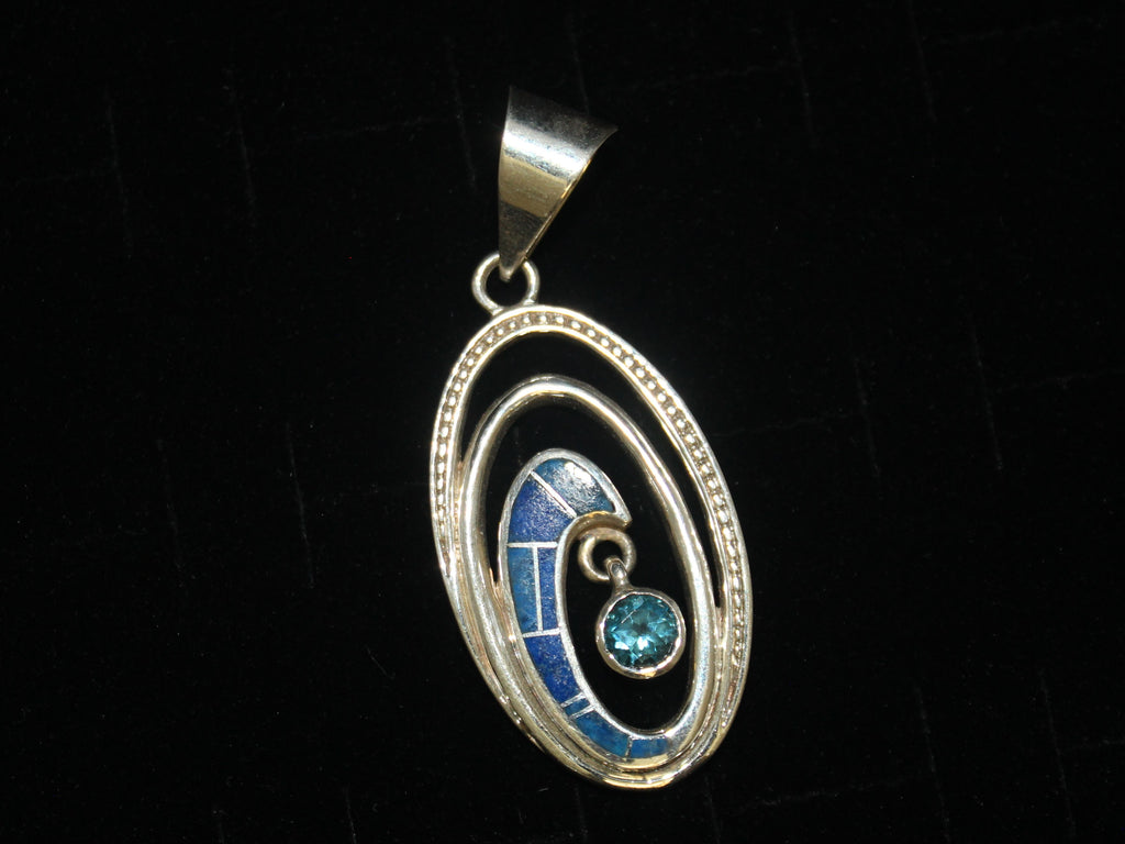 Contemporary Water Wave Pendant