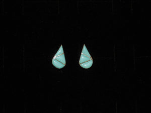 Elegant Turquoise Stud Earrings