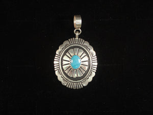 Concho Stamped Pendant