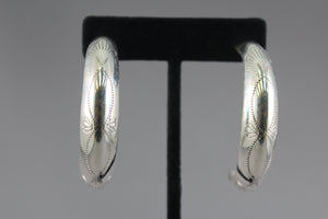 Silver Rodeo Hoops