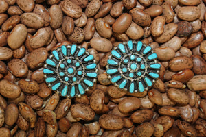 Zuni, Post, Cluster, Turquoise, Women, Earring