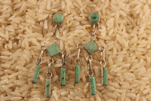 Turquoise Medallion Earrings