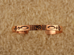 Narrow Stacker Copper Bracelet