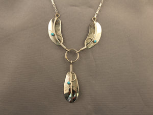 Three Feather Necklace Set