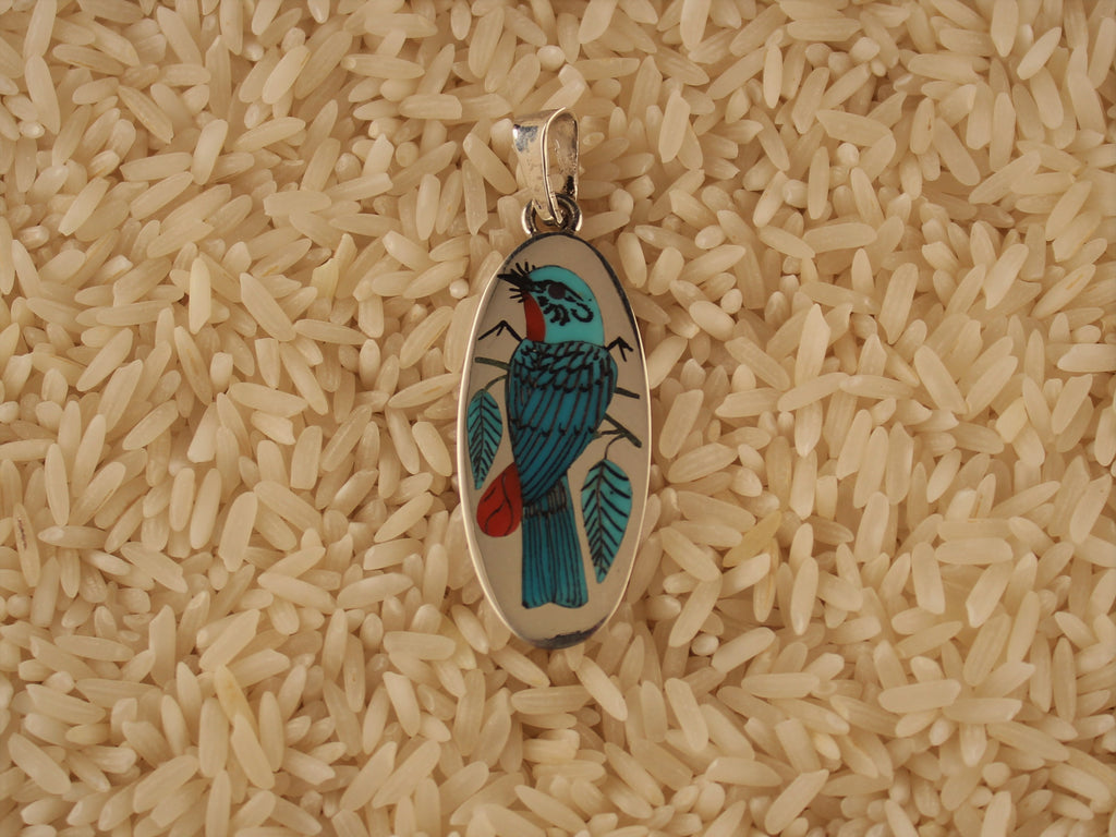 Eastern Blue Bird Pendant