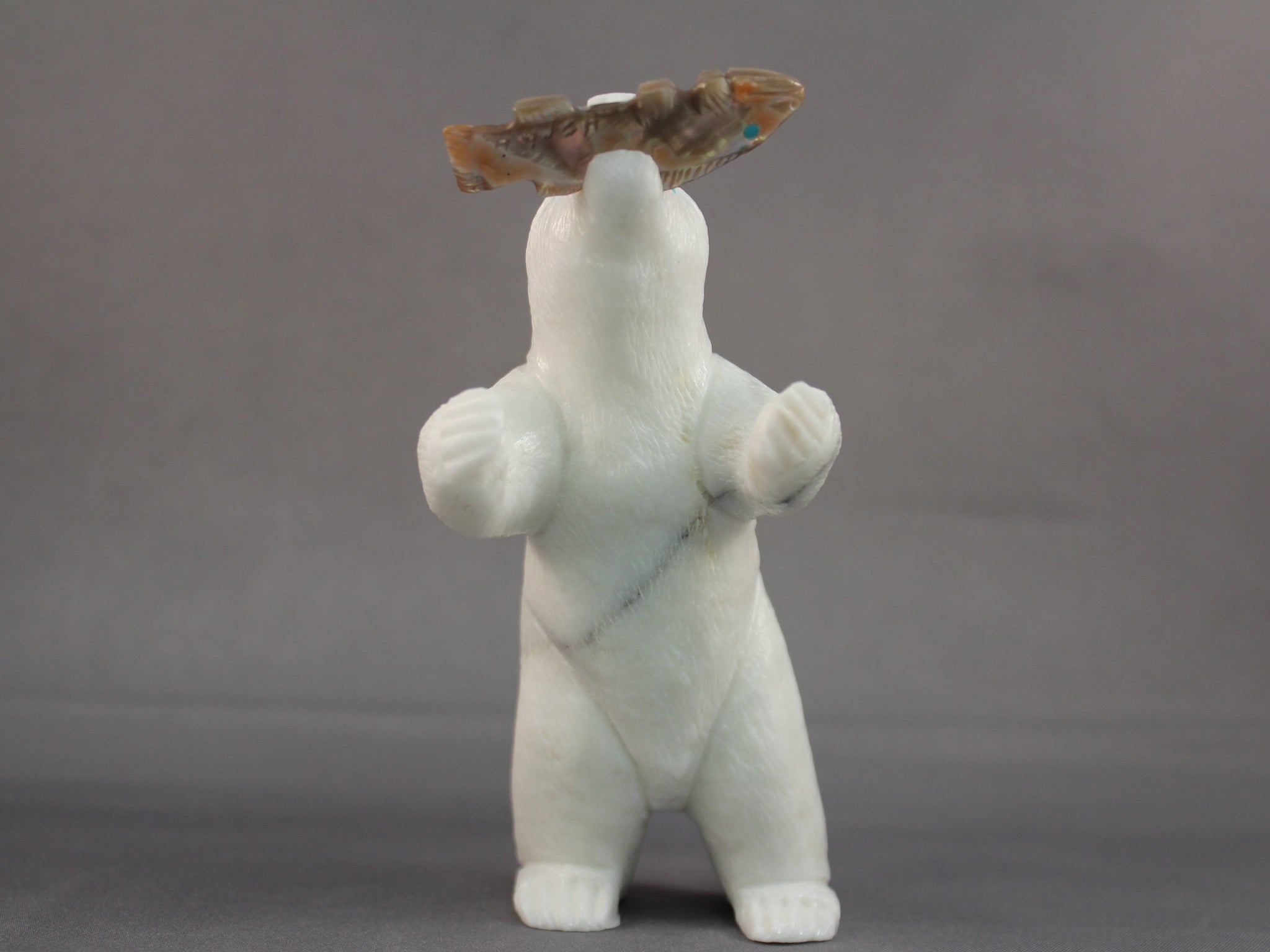 White Marble Hungry Bear