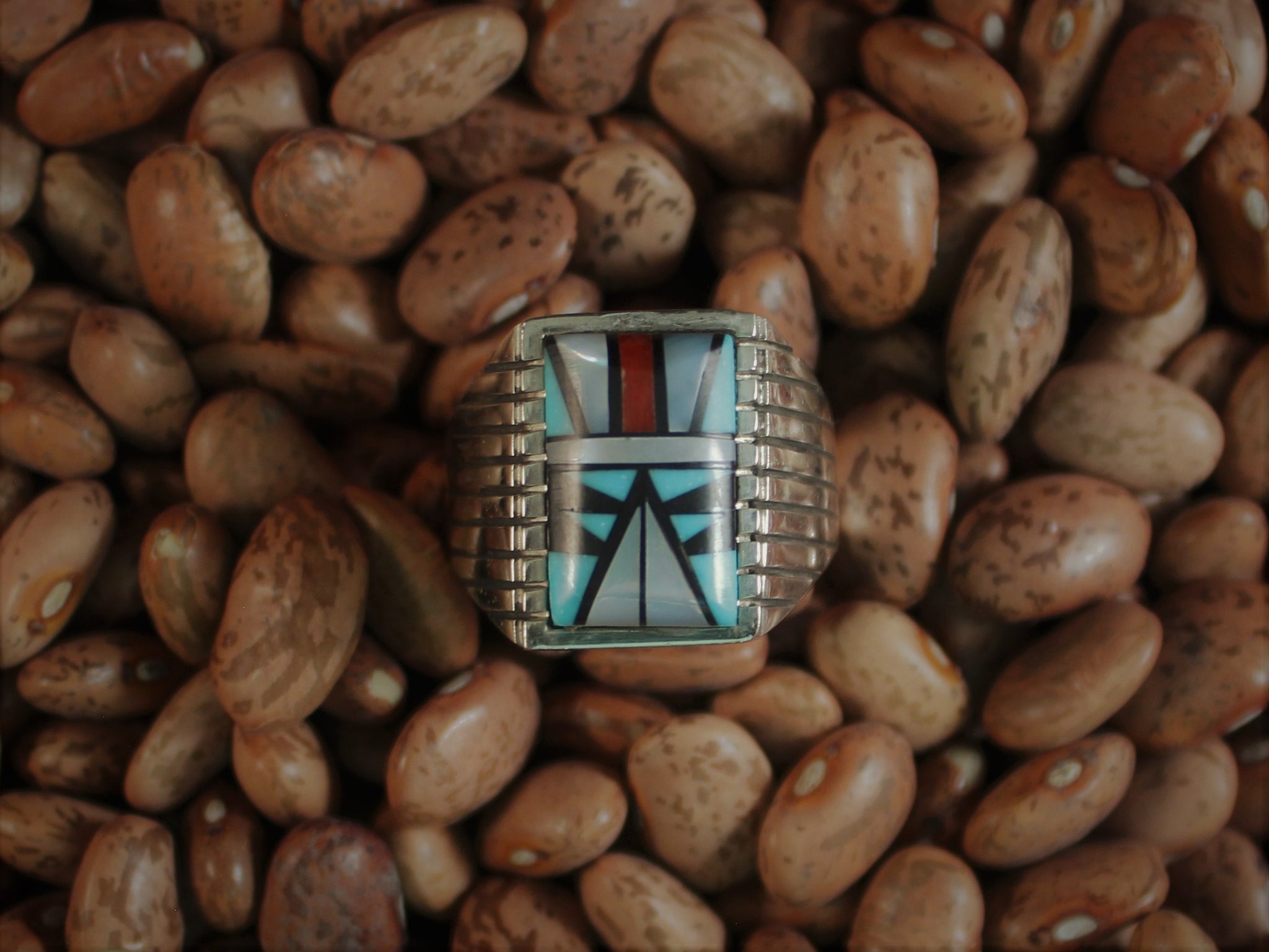 Domed Zuni-styled Inlay Ring
