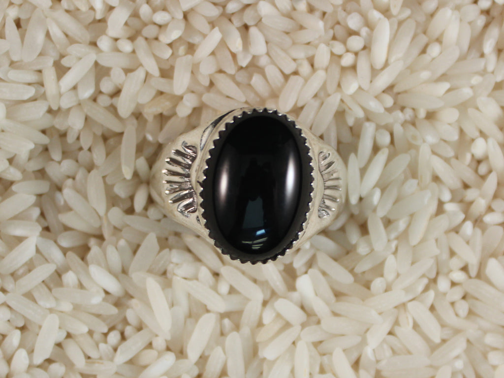 Small Onyx Cast Ring