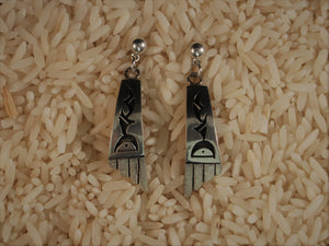 Hopi Earring, Silver Earring