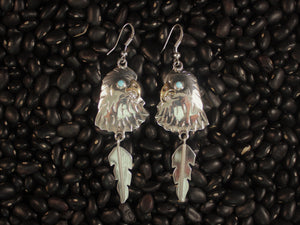 Silver Eagle Earrings