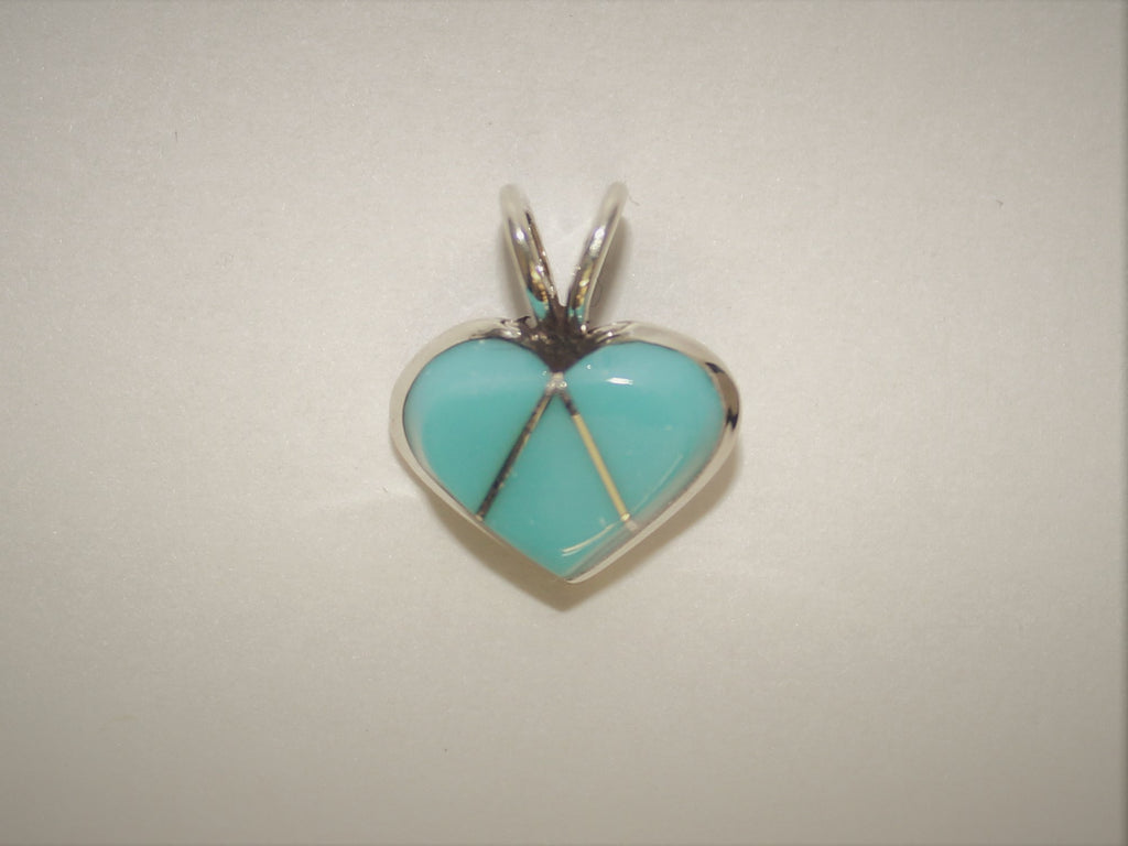 Mini Turquoise Heart Pendant