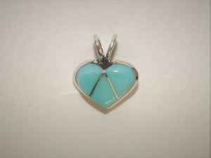Mini Turquoise Heart Pendant