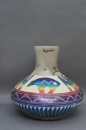 Sacred Bear Horsehair Vase